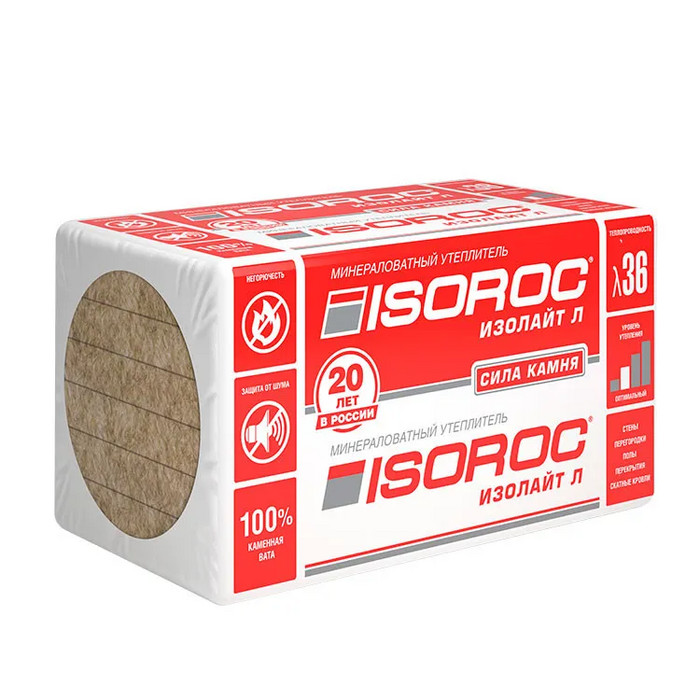 Утеплитель Изорок ИЗОЛАЙТ-Л 1000х600х140 мм